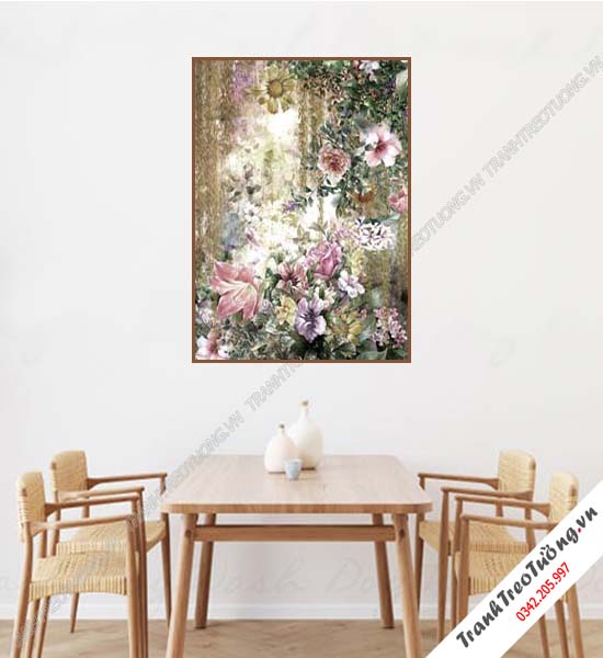 Tranh Hoa giả Sơn Dầu Khổ đứng M133