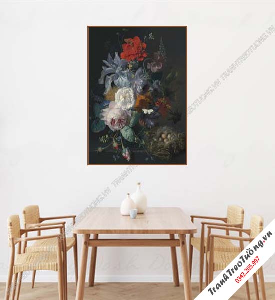 Tranh Hoa giả Sơn Dầu Khổ đứng M205
