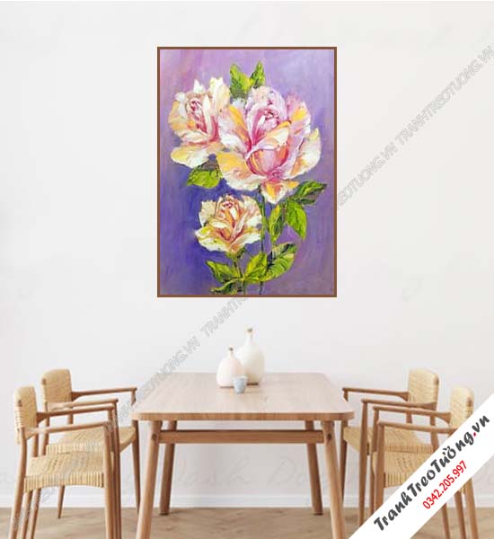 Tranh Hoa giả Sơn Dầu Khổ đứng M321