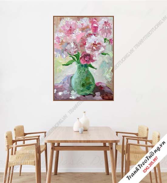 Tranh Hoa giả Sơn Dầu Khổ đứng M343