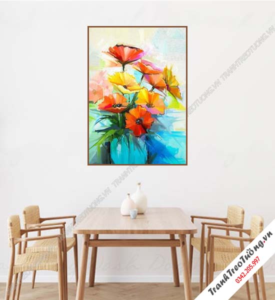 Tranh Hoa giả Sơn Dầu Khổ đứng M345
