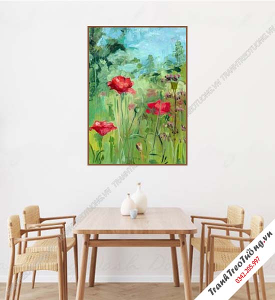 Tranh Hoa giả Sơn Dầu Khổ đứng M346