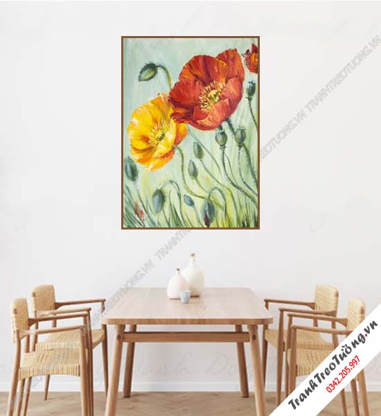 Tranh Hoa giả Sơn Dầu Khổ đứng M356