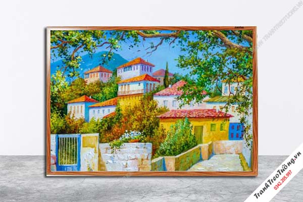 Tranh Hoa Nghệ Thuật giả sơn dầu M110