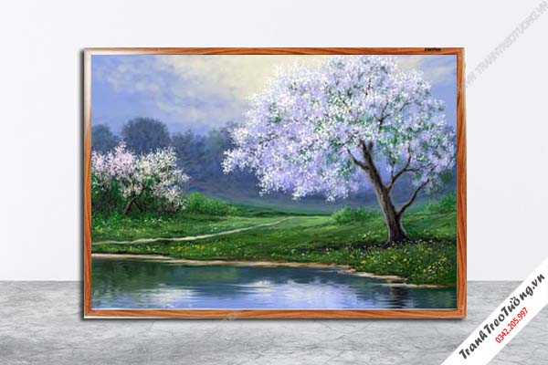 Tranh Hoa Nghệ Thuật giả sơn dầu M161