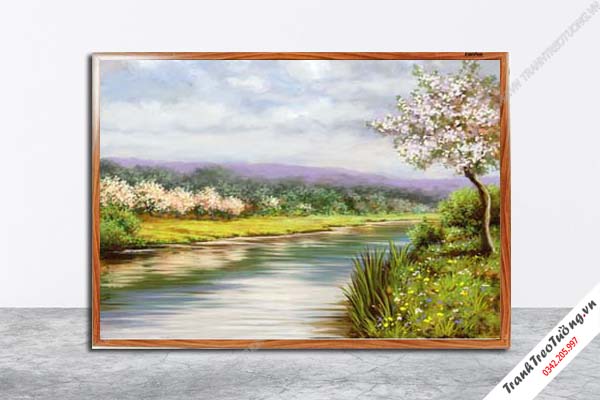 Tranh Hoa Nghệ Thuật giả sơn dầu M162