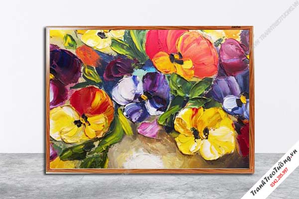 Tranh Hoa Nghệ Thuật giả sơn dầu M185