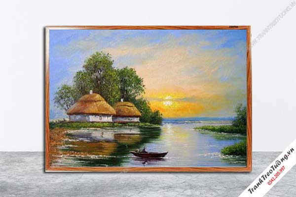 Tranh Hoa Nghệ Thuật giả sơn dầu M210