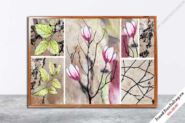 Tranh Hoa Nghệ Thuật giả sơn dầu M375