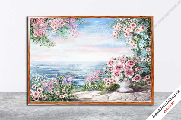 Tranh Hoa Nghệ Thuật giả sơn dầu M386