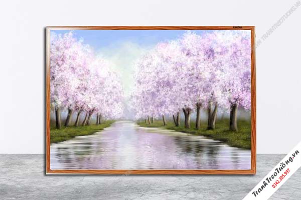 Tranh Hoa Nghệ Thuật giả sơn dầu M395