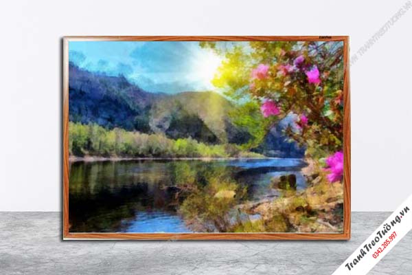 Tranh Hoa Nghệ Thuật giả sơn dầu M403