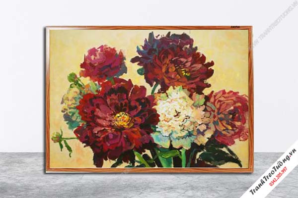 Tranh Hoa Nghệ Thuật giả sơn dầu M449