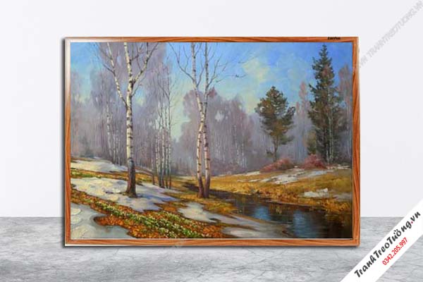 Tranh Hoa Nghệ Thuật giả sơn dầu M481