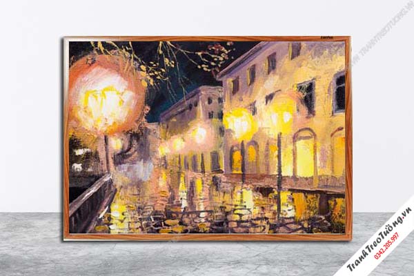 Tranh Hoa Nghệ Thuật giả sơn dầu M492