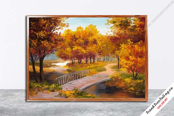 Tranh Hoa Nghệ Thuật giả sơn dầu M498
