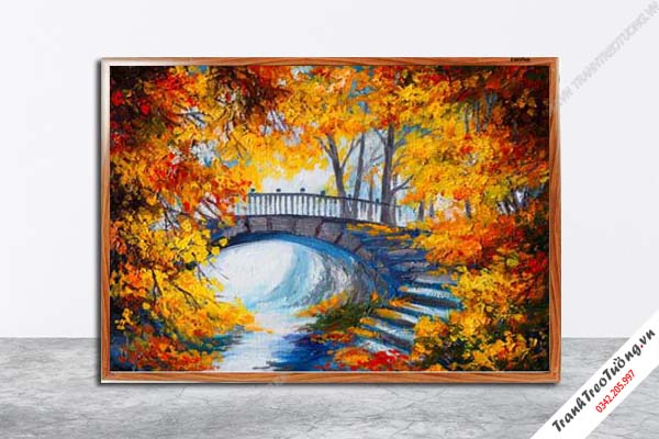Tranh Hoa Nghệ Thuật giả sơn dầu M499