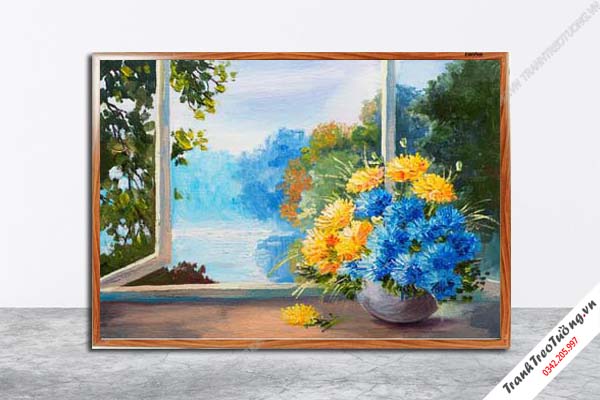 Tranh Hoa Nghệ Thuật giả sơn dầu M521
