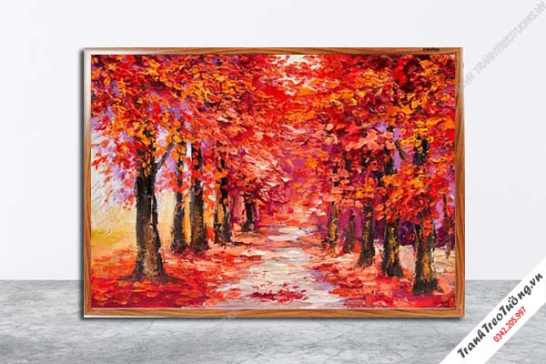 Tranh Hoa Nghệ Thuật giả sơn dầu M526