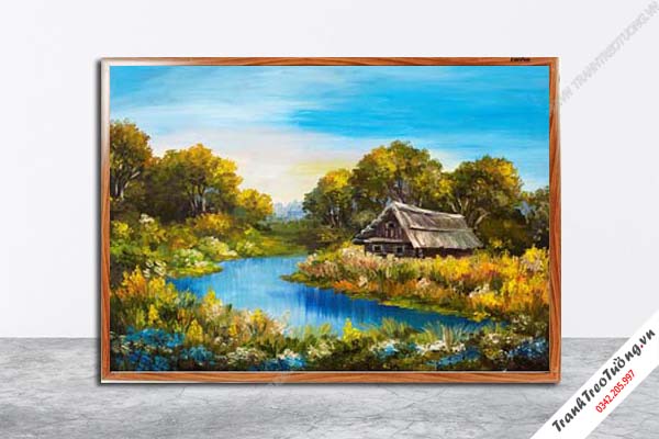 Tranh Hoa Nghệ Thuật giả sơn dầu M541