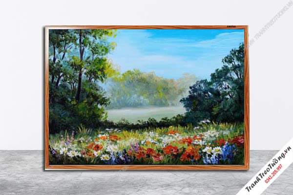 Tranh Hoa Nghệ Thuật giả sơn dầu M544