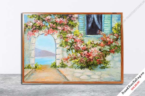 Tranh Hoa Nghệ Thuật giả sơn dầu M567