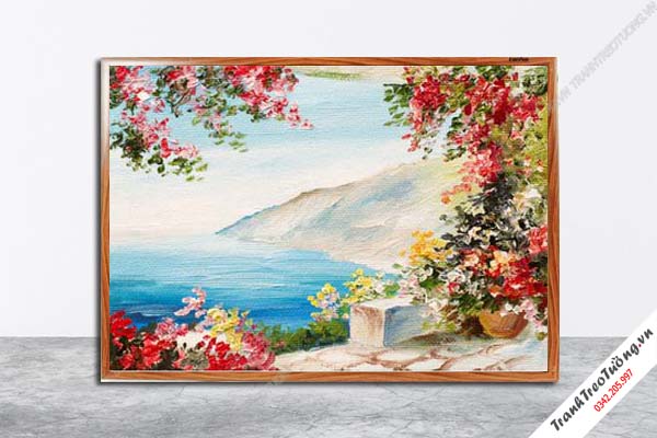 Tranh Hoa Nghệ Thuật giả sơn dầu M569