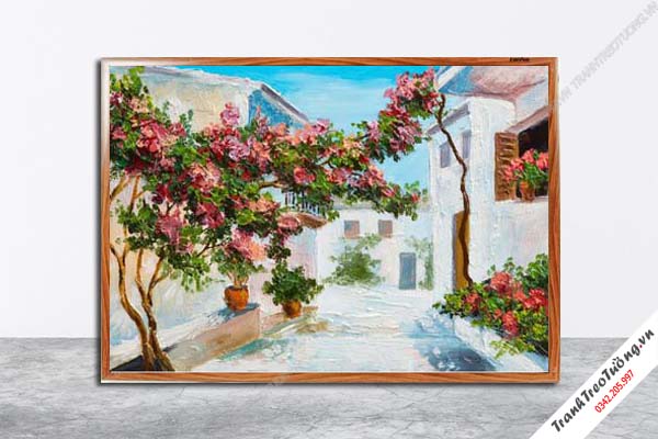 Tranh Hoa Nghệ Thuật giả sơn dầu M574