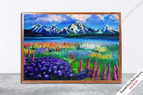 Tranh Hoa Nghệ Thuật giả sơn dầu M585