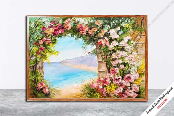 Tranh Hoa Nghệ Thuật giả sơn dầu M587