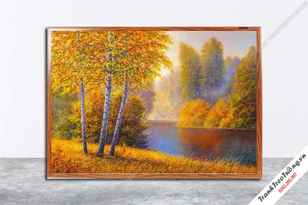 Tranh Hoa Nghệ Thuật giả sơn dầu M596