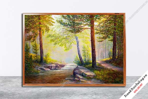 Tranh Hoa Nghệ Thuật giả sơn dầu M601