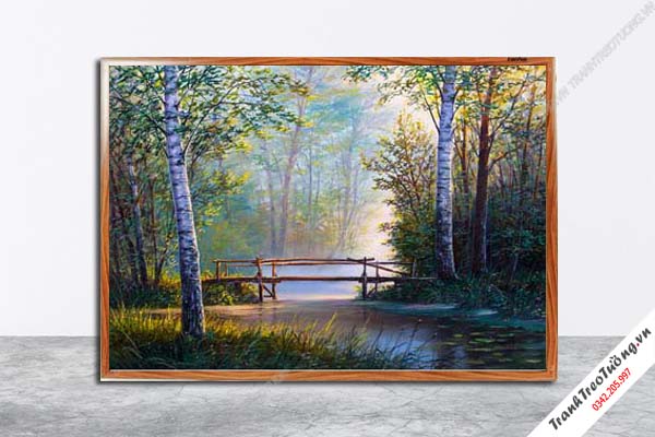 Tranh Hoa Nghệ Thuật giả sơn dầu M605