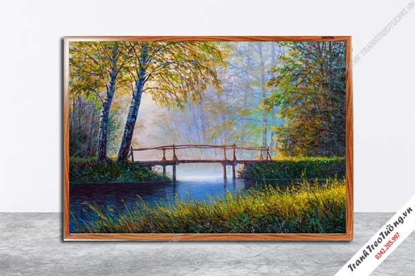 Tranh Hoa Nghệ Thuật giả sơn dầu M606