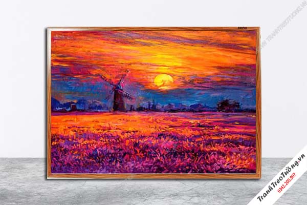 Tranh Hoa Nghệ Thuật giả sơn dầu M608