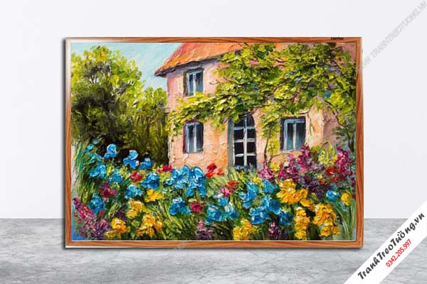 Tranh Hoa Nghệ Thuật giả sơn dầu M611