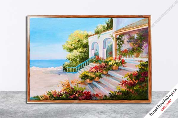 Tranh Hoa Nghệ Thuật giả sơn dầu M617