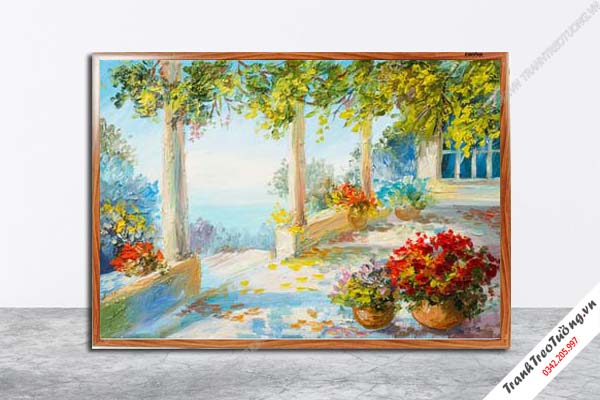 Tranh Hoa Nghệ Thuật giả sơn dầu M619