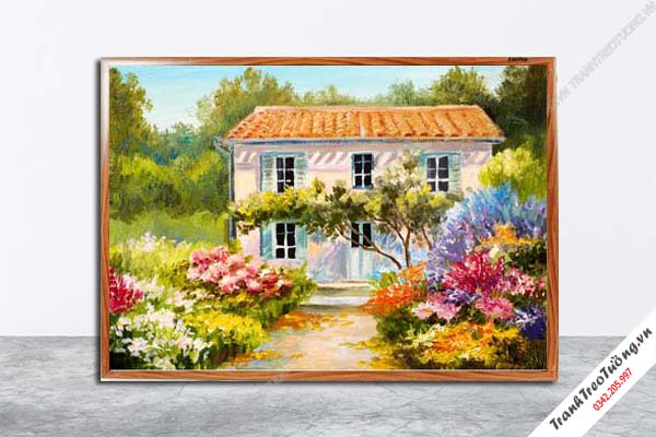 Tranh Hoa Nghệ Thuật giả sơn dầu M624