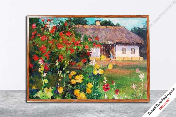 Tranh Hoa Nghệ Thuật giả sơn dầu M644