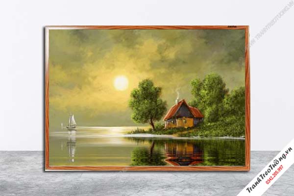 Tranh Hoa Nghệ Thuật giả sơn dầu M649