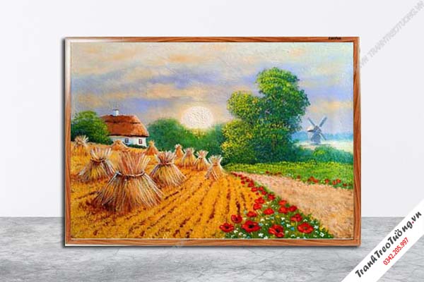 Tranh Hoa Nghệ Thuật giả sơn dầu M651