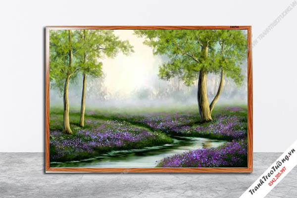 Tranh Hoa Nghệ Thuật giả sơn dầu M88
