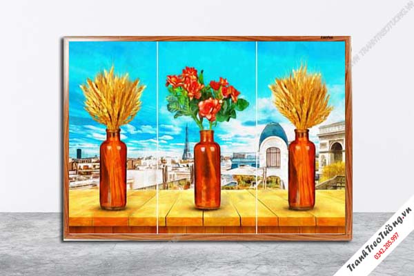 Tranh Hoa Nghệ Thuật giả sơn dầu M92