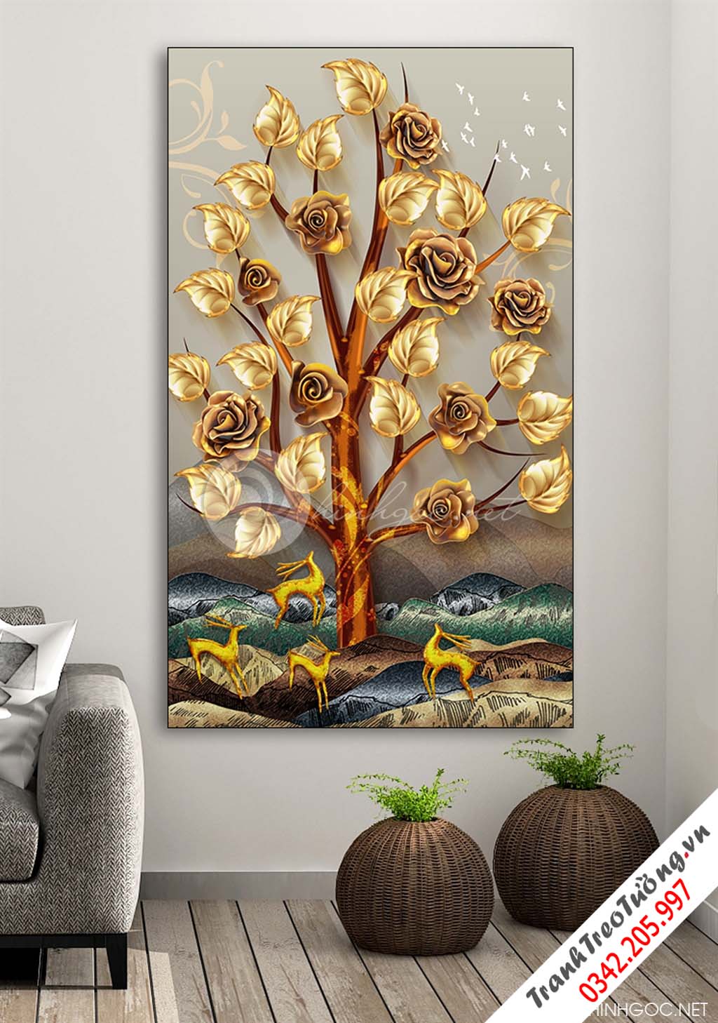 Cây hoa hồng vàng - DEN42