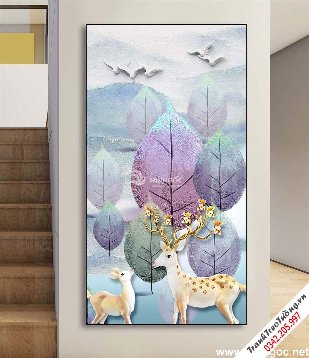 Bộ hươu tài lộc trang trí-DLV-74