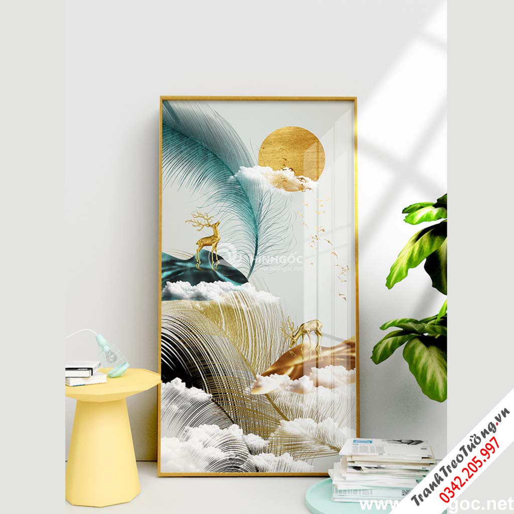 Tranh trừu tượng hươu nai-FEB-21