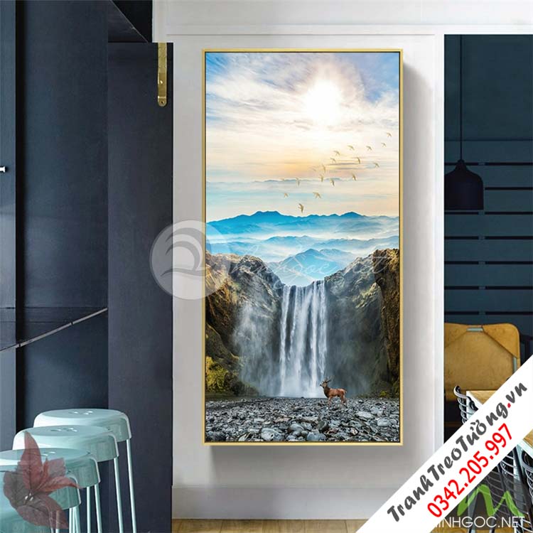 Tranh phong cảnh thác nước -NEN00