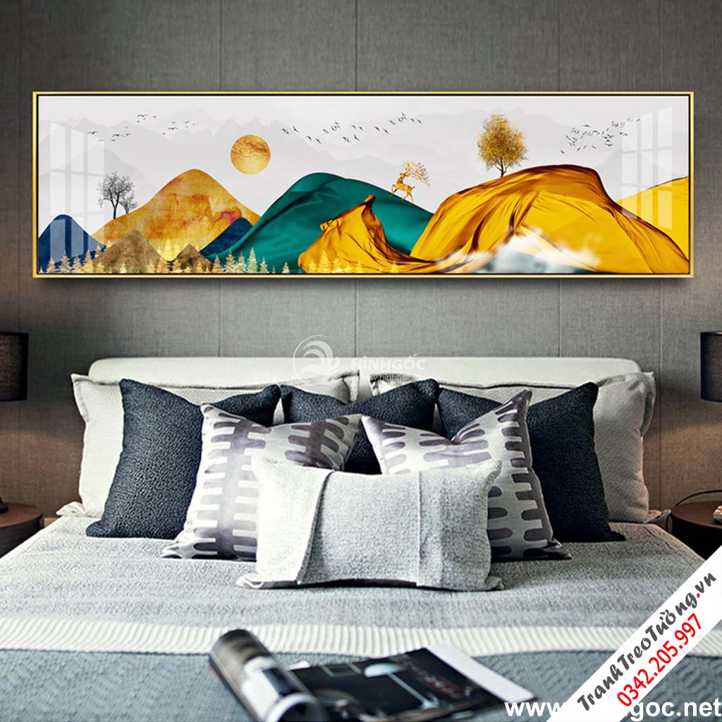 Tranh trừu tượng hươu vàng-UT-110
