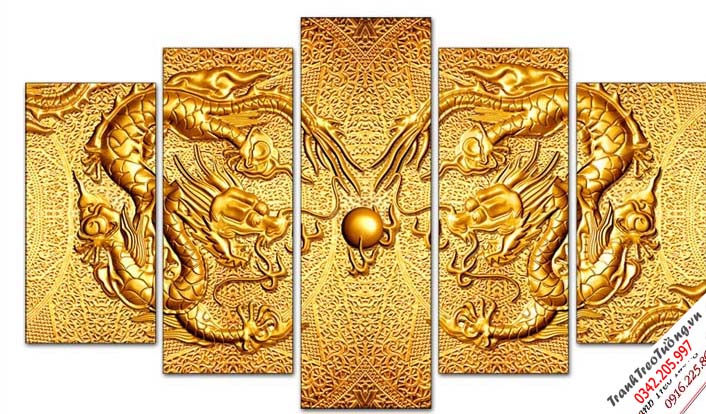 Tranh Rồng Hổ Đại Bàng phong thủy M1